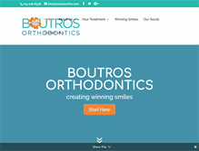 Tablet Screenshot of boutrosortho.com